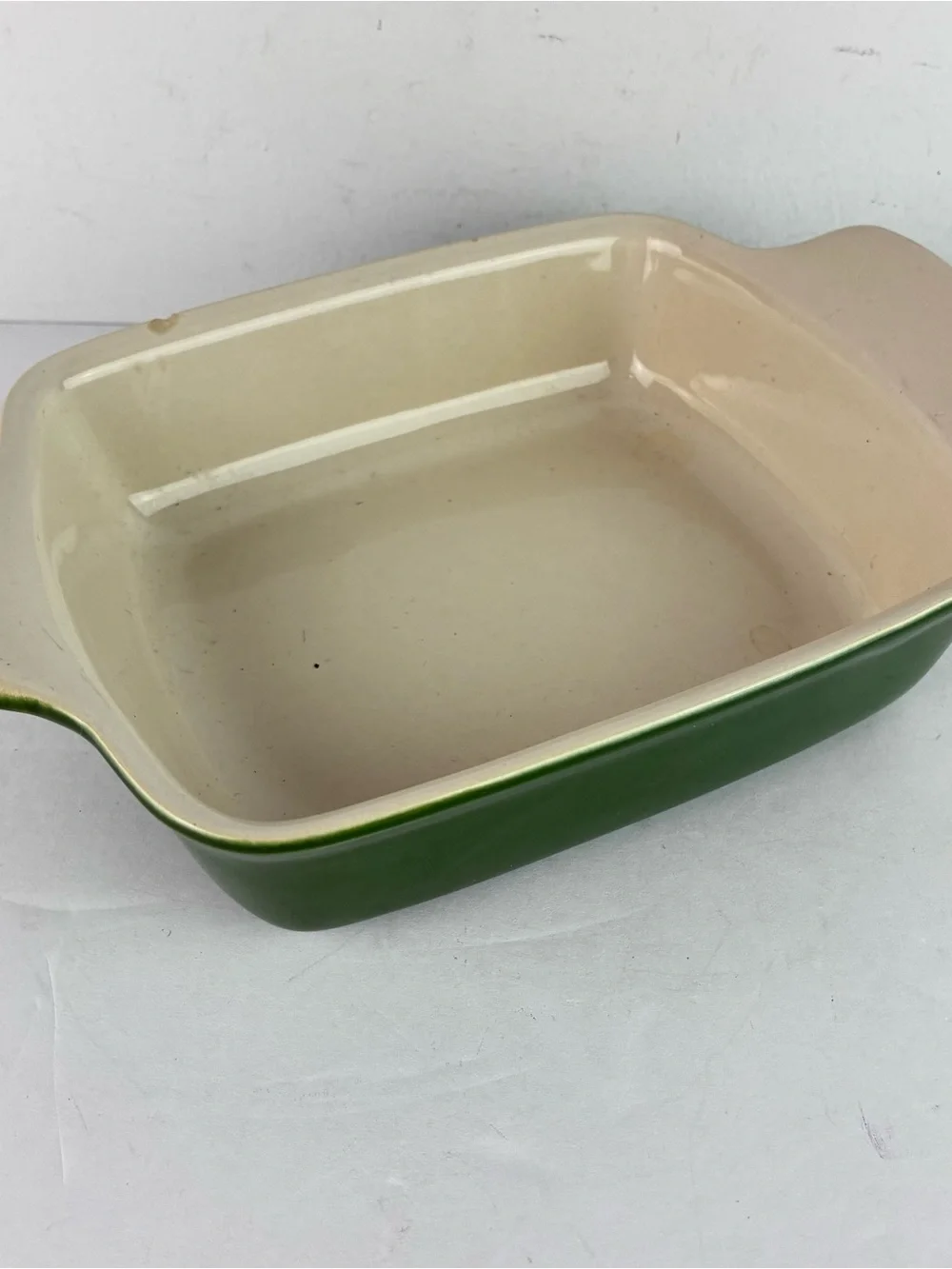 Emile Henry Green Ceramic Small Baking Casserole Dish